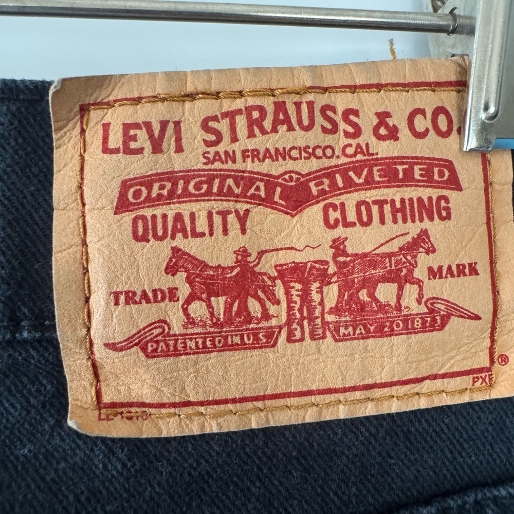 Levi’s 550 Women’s Black relaxed bootcut Jeans Size 12 misses black - Picture 6 of 10